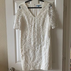 Antonio Melani White Lace Dress
